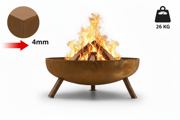 BOMBE Feuerbecken – Robuste Feuerschale für Garten