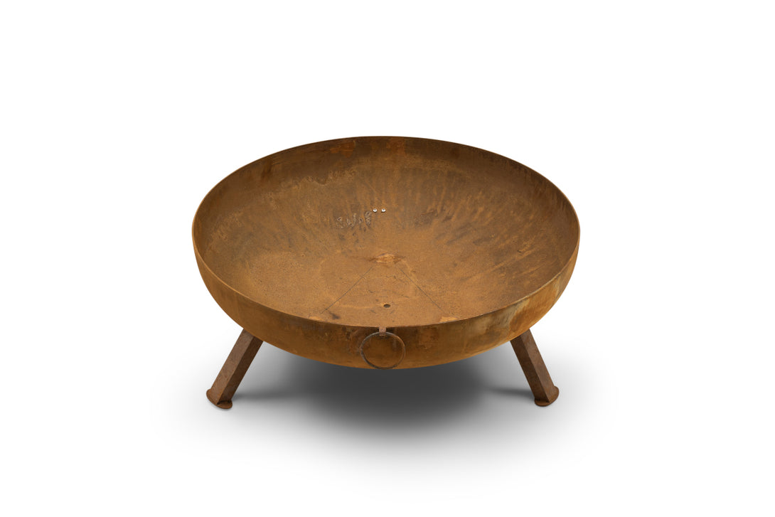Favilla Bombe Cortenstahl Feuerschale - Robustes Feuerbecken Ø64,5 cm (15 kg) mit 3 mm Materialstärke