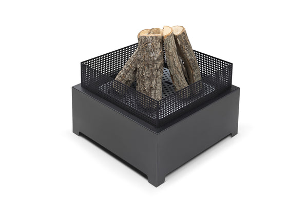 Favilla Fireplace Feuerschale schwarz pulverbeschichtet - 55×55×37 cm, hochwertige Feuerstelle aus Stahl mit Garantie