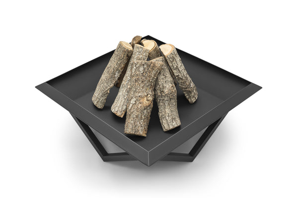 Favilla Firesheet Feuerschale schwarz - 77×77×32 cm mit 5 Jahre Garantie, moderne Feuerstelle aus Stahl