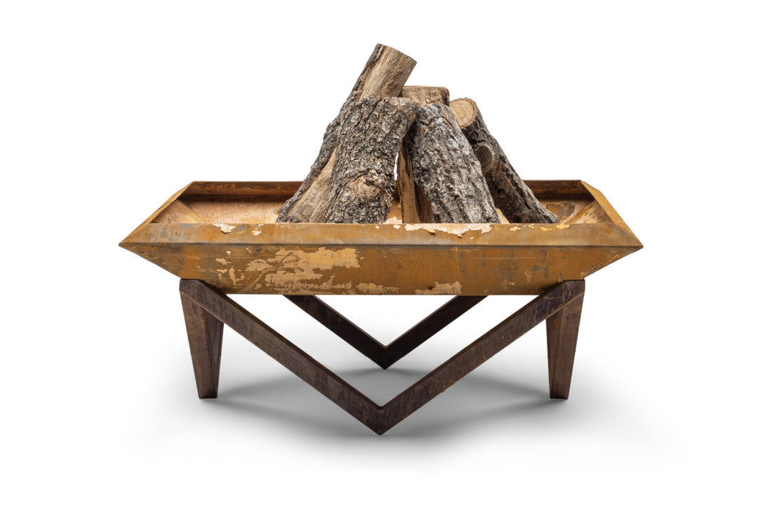 Favilla Firesheet Feuerstelle - Charaktervolle Rostoptik in 77×32 cm, perfekt für gemütliche Lagerfeuer