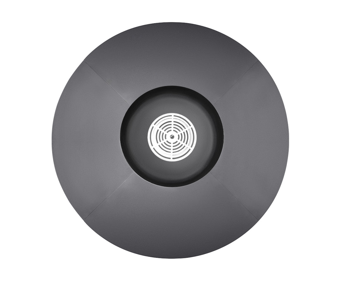 Design Fuji Feuerschale/Feuerstelle schwarz - Sofort nutzbarer Outdoor-Kamin für gemütliche Abende