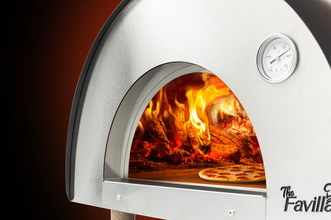 Premium Edelstahlofen für Pizza, Brot und Flammkuchen – Perfekt für Gartenpartys und gesellige Abende

